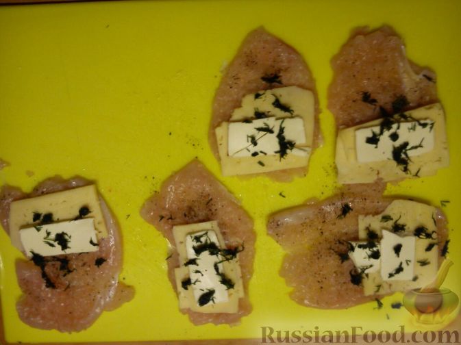 Куриные рулетики с сыром