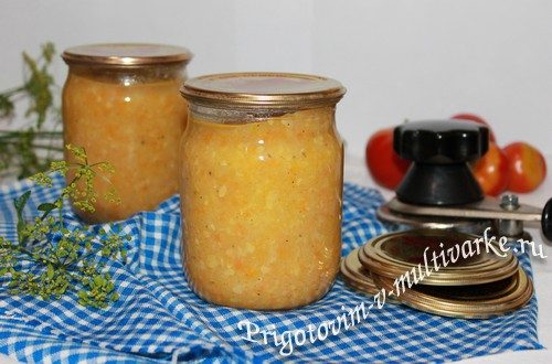 Икра из кабачков в мультиварке на зиму
