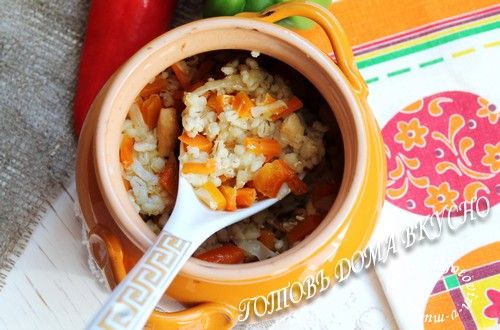 Готовая перловка с курицей