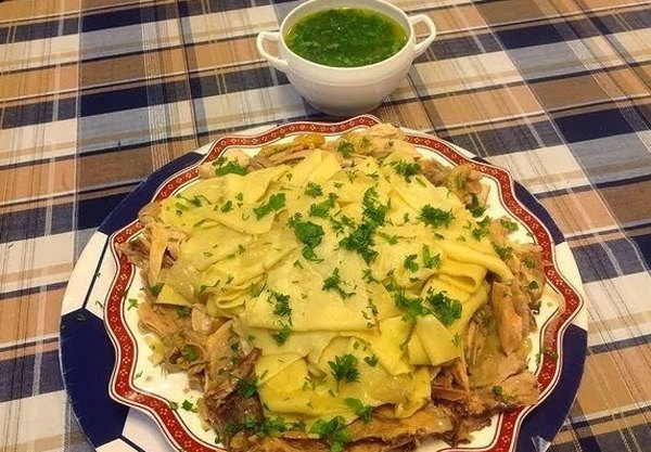 Бешбармак с курицей