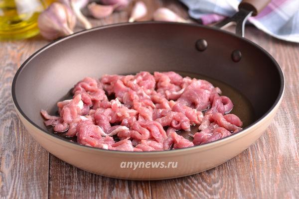 Мясо по-китайски с овощами