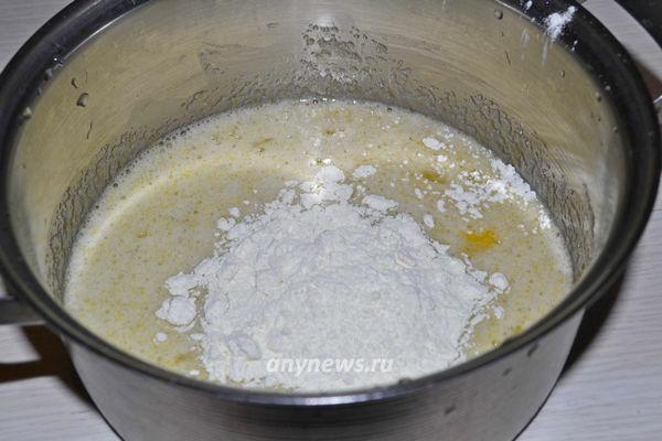 Заварное пирожное с заварным кремом