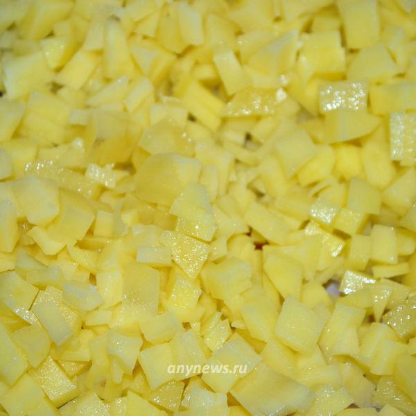 Открытые пирожки с картошкой и мясом