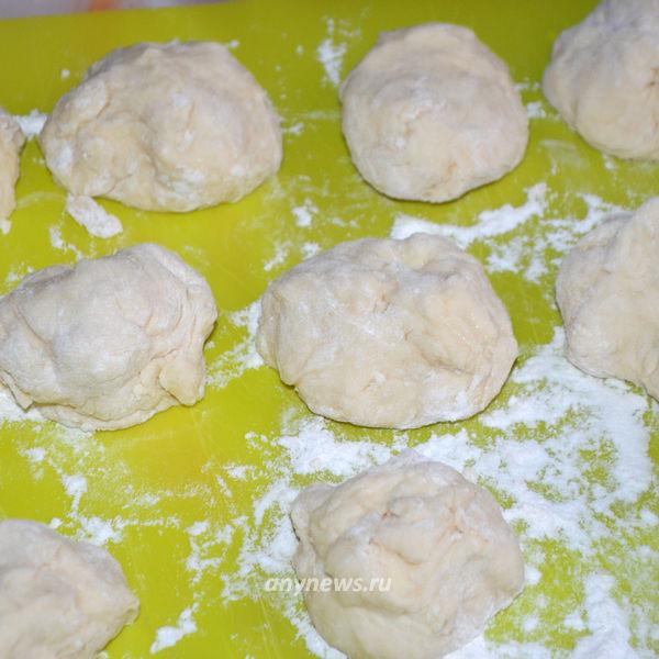 Открытые пирожки с картошкой и мясом