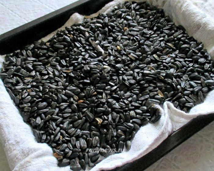 Жареные семечки на сковороде - сушка