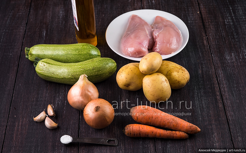 Овощное рагу с курицей пошаговый рецепт с фото Овощное рагу с курицей