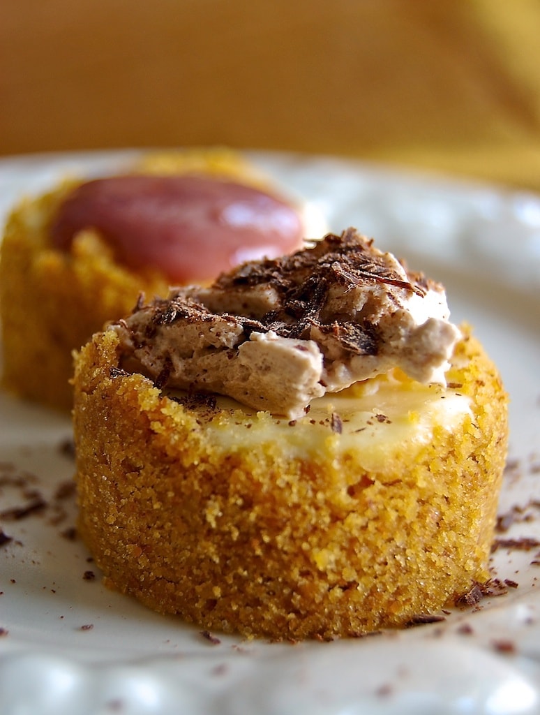 Mini Cheesecakes are bite-size versions of everyone