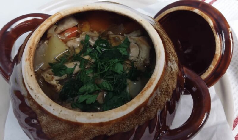 Куриное жаркое в казане Куриное жаркое в казане