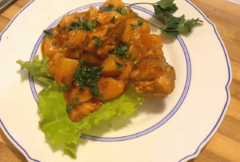Куриное жаркое из духовки Куриное жаркое из духовки