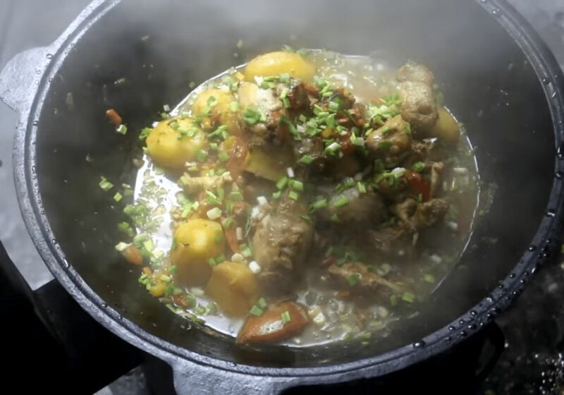 Куриное жаркое в казане Куриное жаркое в казане