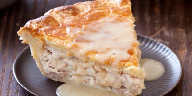 Пирог с курицей, творогом и сыром Пирог с курицей, творогом и сыром