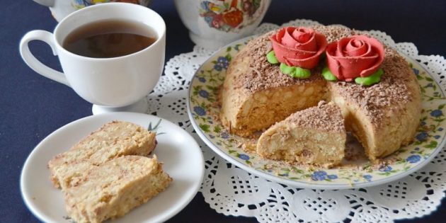 Торт из печенья со сгущенкой Торт из печенья со сгущенкой