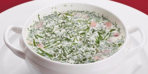 Окрошка с копчёной курицей Рецепты окрошки: окрошка с копчёной курицей