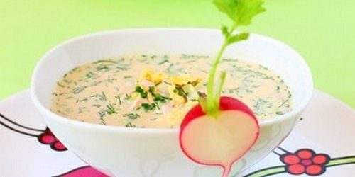 Окрошка с крабовыми палочками Рецепты окрошки: окрошка с крабовыми палочками