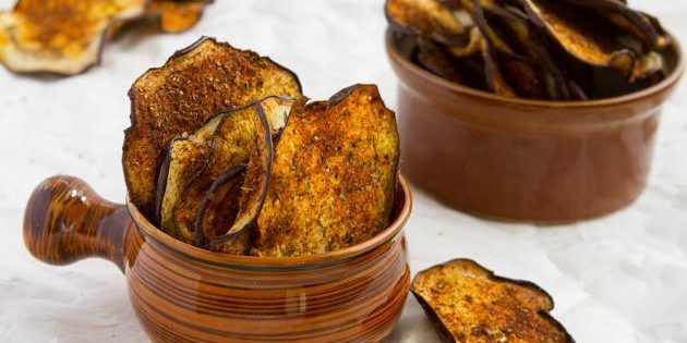 Чипсы из баклажанов Баклажаны в духовке. Чипсы из баклажанов