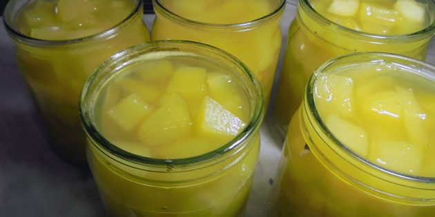 Кабачки на зиму: Кабачки в ананасовом соке