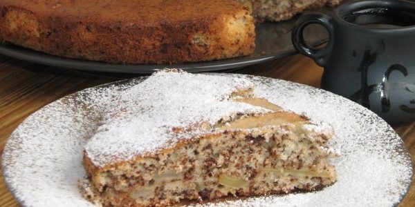 Пирог с грушами и шоколадом Пирог с грушами и шоколадом