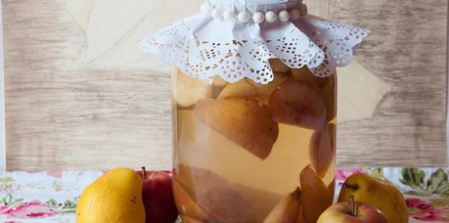Компот из целых яблок Компот из целых яблок на зиму