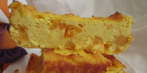 Запеканка из тыквы c творогом и курагой без яиц Запеканка из тыквы c творогом и курагой без яиц