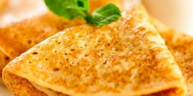 Тонкие блины на молоке, воде и сметане Как приготовить тонкие блины