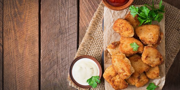 Куриные наггетсы с миндалём Куриные наггетсы с миндалём