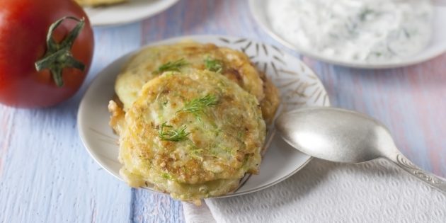 Веганские котлеты из кабачков с рисом Веганские котлеты из кабачков с рисом