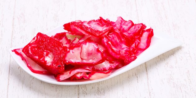 Маринованная капуста со свёклой «Пелюстка» Маринованная капуста со свёклой «Пелюстка»