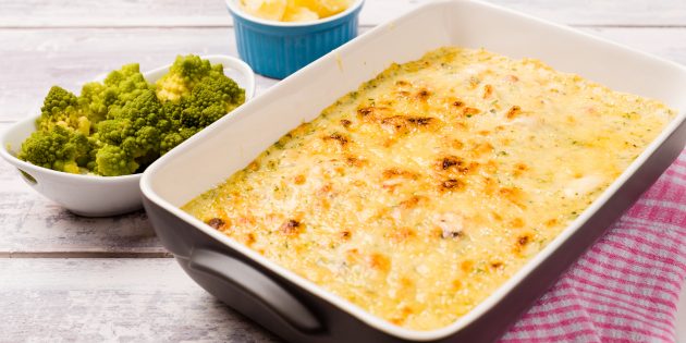 Скумбрия в духовке с картошкой, грибами и сыром Скумбрия в духовке с картошкой, грибами и сыром: простой рецепт