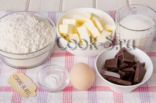 печенье с шоколадной крошкой - ингредиенты