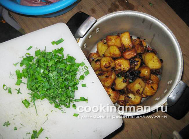 рецепт картошка с салом