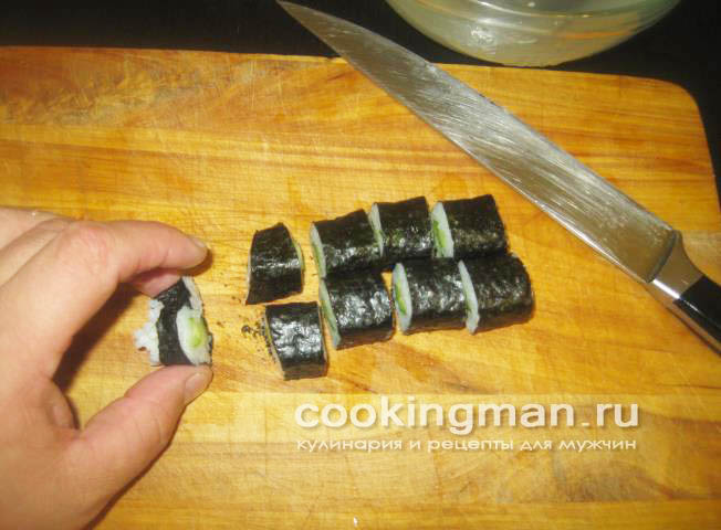 Ролл с огурцом каппа маки