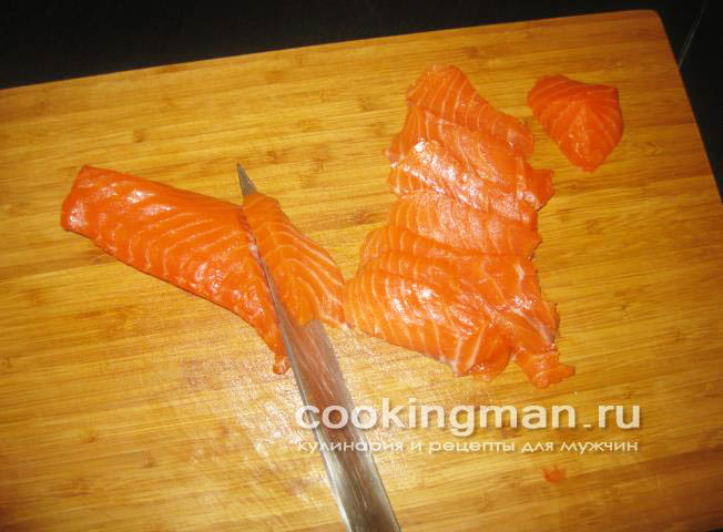 рецепт суши с лососем