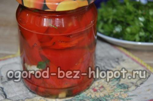 Рецепт красный перец с зеленью и чесноком. Как приготовить маринованный перец с чесноком и петрушкой