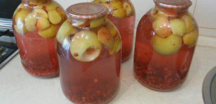 компот из яблок и смородины на зиму