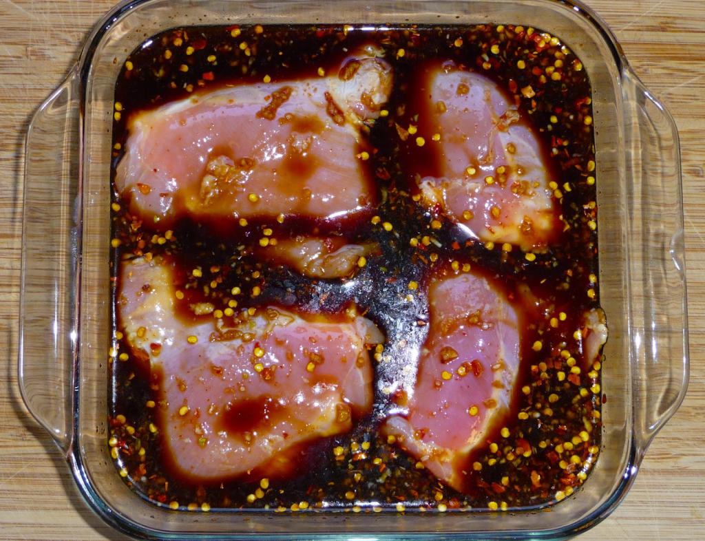 кусочки в маринаде