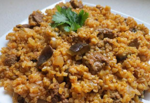 булгур с мясом