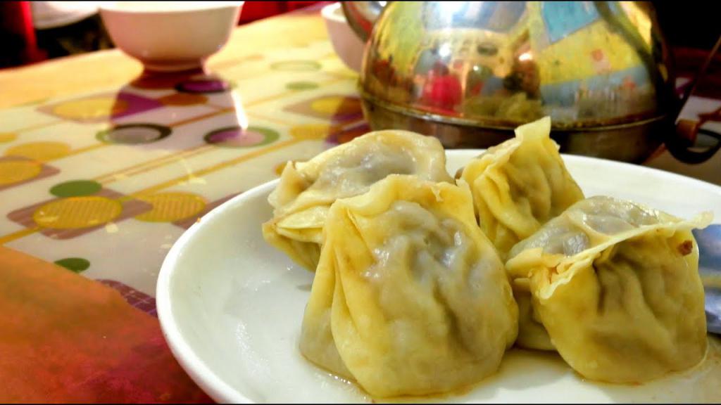 манты с бараниной и тыквой