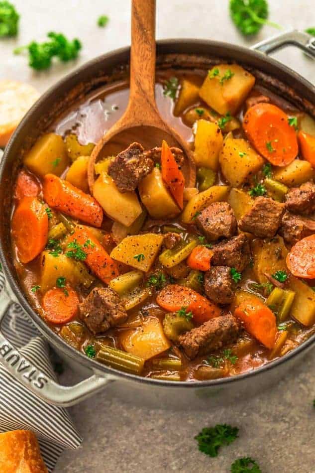 телятина с картофелем и сельдереем