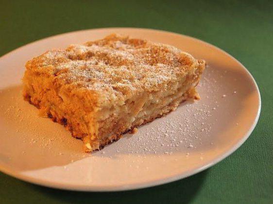 варшавский яблочный пирог с творогом