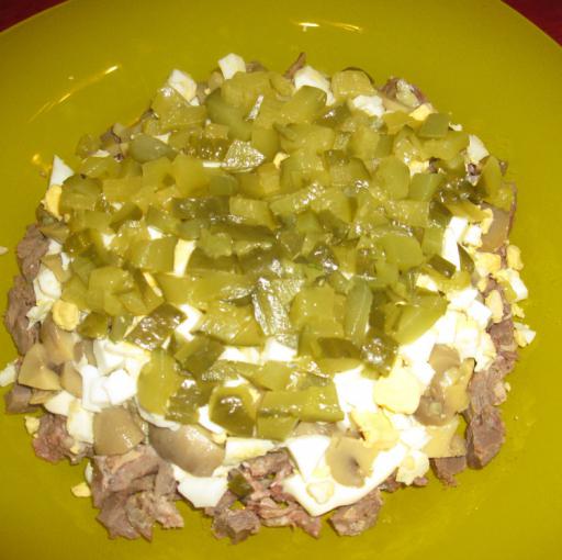 салат из говяжьего сердца с солеными огурцами рецепт с фото