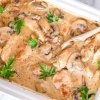 Курица с грибами в сливочном соусе Курица с грибами в сливочном соусе