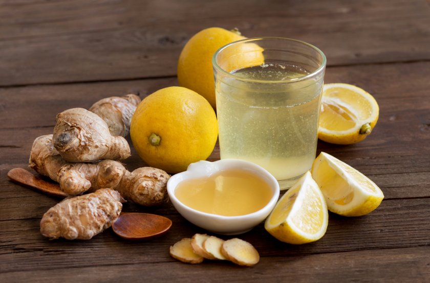 Имбирь с мёдом и лимон