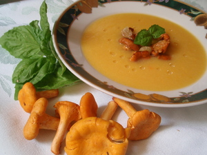 Суп из грибов лисичек, рецепт