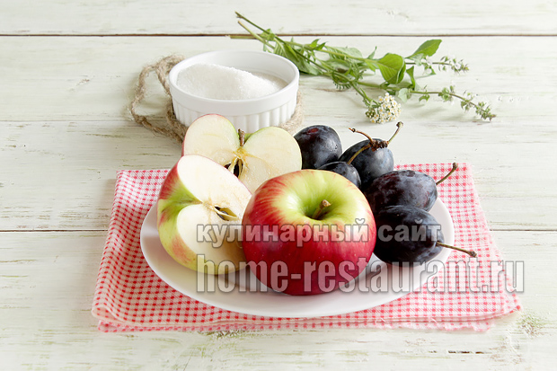 Варенье из слив и яблок простой рецепт фото_6