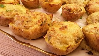 Фаршированный запеченный картофель в духовке Фаршированный запеченный картофель в духовке