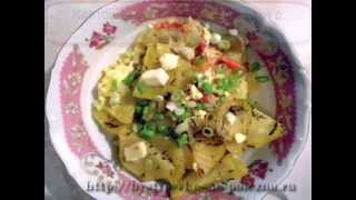 Картошка запеченная в духовке с брынзой Картошка запеченная в духовке с брынзой