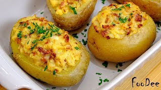 От такой картошки в духовке не откажется никто! Фаршированный картофель запеченный в духовке От такой картошки в духовке не откажется никто! Фаршированный картофель запеченный в духовке