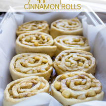 Apple Pie Cinnamon Rolls with Cream Cheese Icing