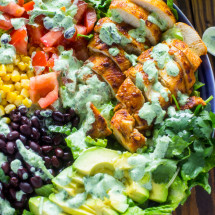 Southwestern Chicken Salad with Creamy Cilantro Dressing
