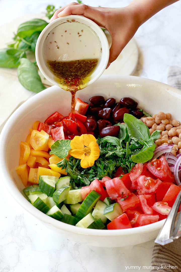 Greek Salad Dressing Recipe Healthy vegan Greek salad recipe with a light Greek salad dressing
